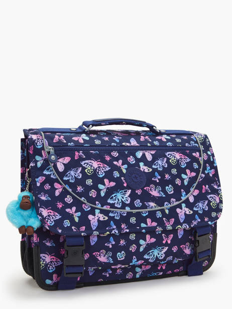 2-compartment Preppy Satchel Kipling Blue back to school KI6543 other view 2