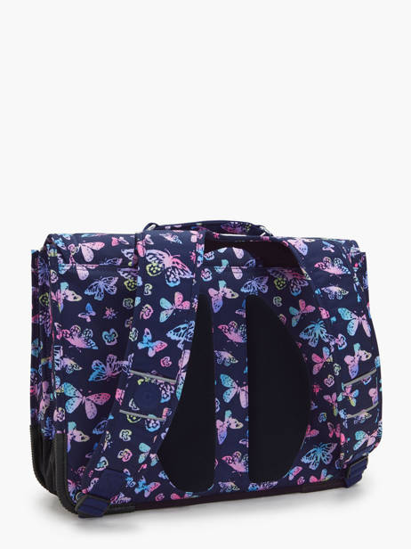 2-compartment Preppy Satchel Kipling Blue back to school KI6543 other view 4