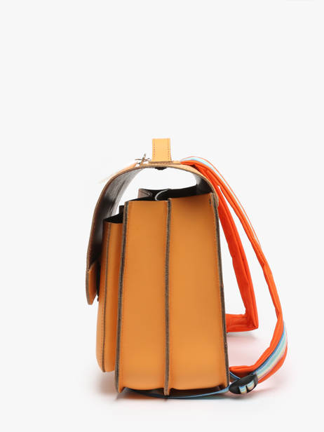 Leather Sunflower Satchel Own stuff Orange primary 47MARG other view 2