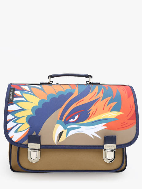 Cartable 2 Compartiments Caramel et cie Marron fier GA