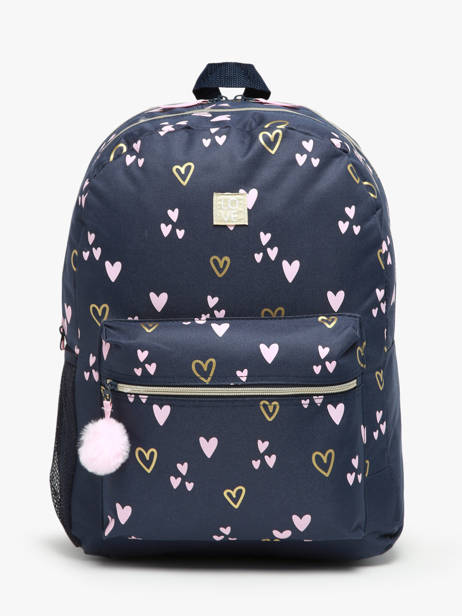 1 Compartment Pouch Milky kiss Blue heart of gold 4416