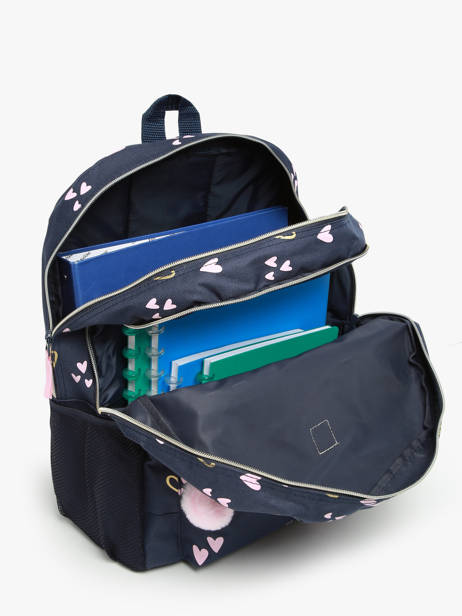 1 Compartment Pouch Milky kiss Blue heart of gold 4416 other view 3