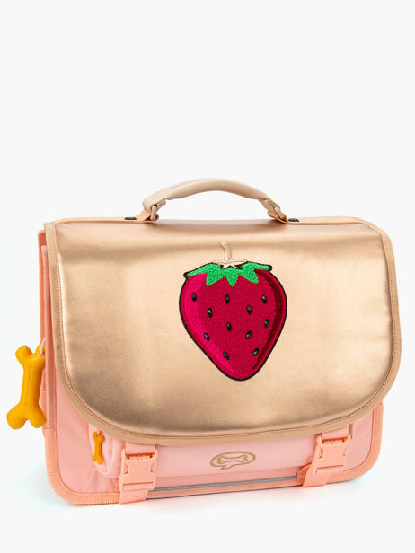 Satchel 2 Compartments Lily Girls Stones and bones Pink girls G other view 2