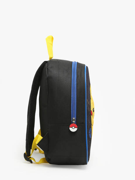 Sac à Dos 1 Compartiment Pokemon Noir energie electrique 24EK201E vue secondaire 2