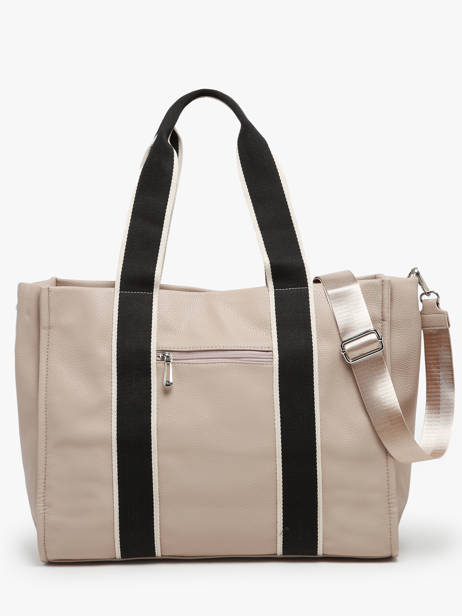 Sac Porté épaule A4 Miniprix Beige new grain F6946 vue secondaire 3