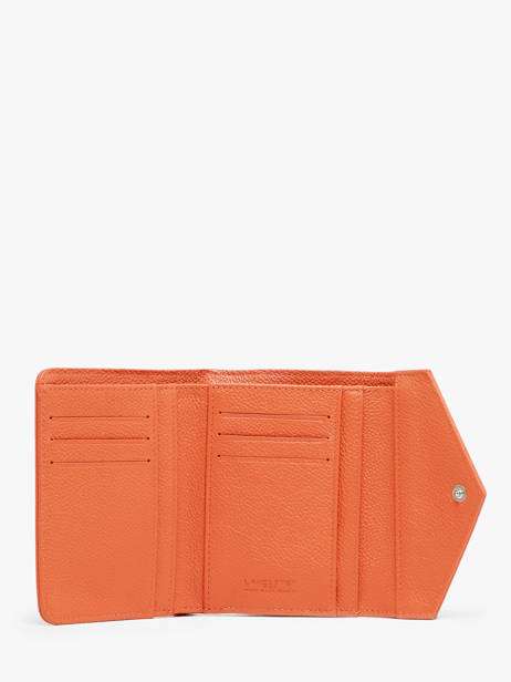 Porte-monnaie Cuir Lancaster Orange foulonne pm 29 vue secondaire 1