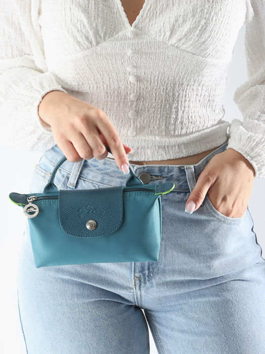 Longchamp Le pliage green Pochette/trousse Bleu