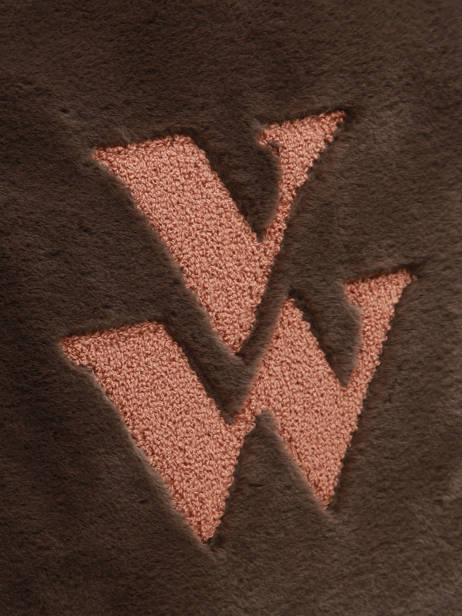 Cabas Winter Polyester Vanessa wu Marron winter MA0109S vue secondaire 2