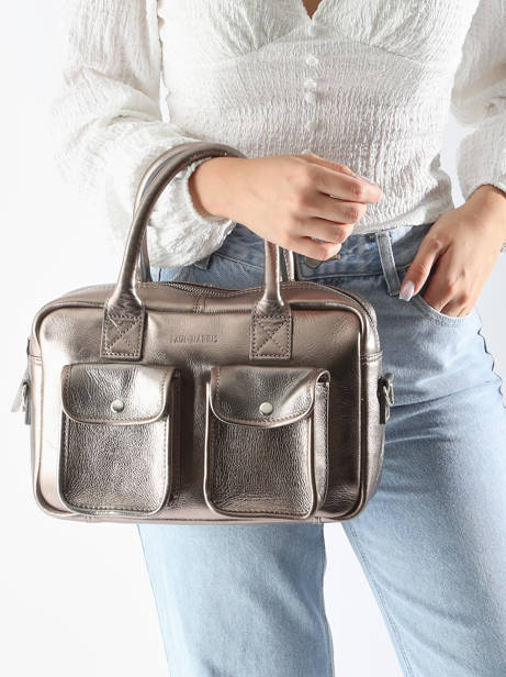 Sac Bandoulière Vintage Cuir Paul marius Gris vintage LEDANDYS vue secondaire 1