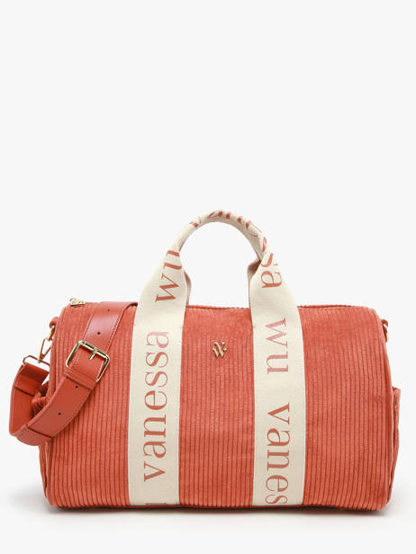 Sac Porté épaule Velours Vanessa wu Orange velours MA0085