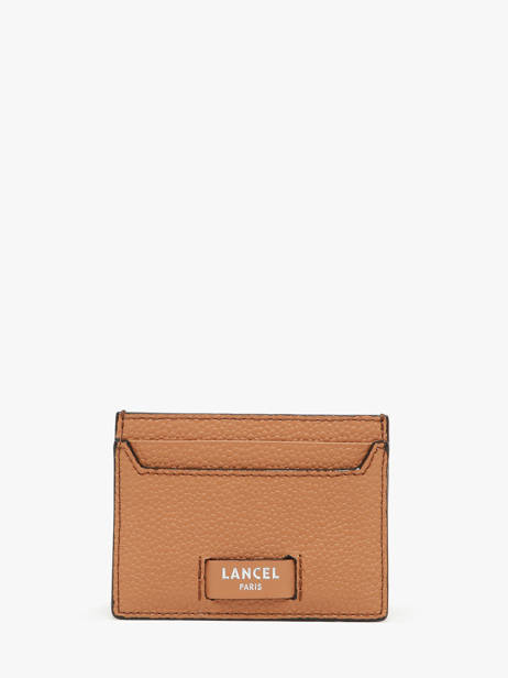 Leather Ninon Card Holder Lancel Brown ninon A12795