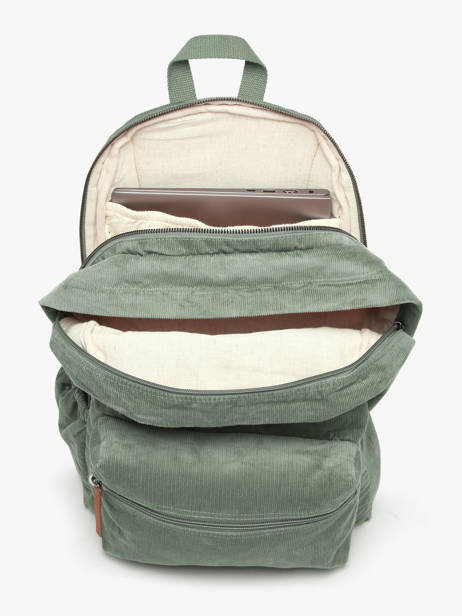 Sac à Dos 2 Compartiments Basilic pepper Vert delhi BDEH02 vue secondaire 3