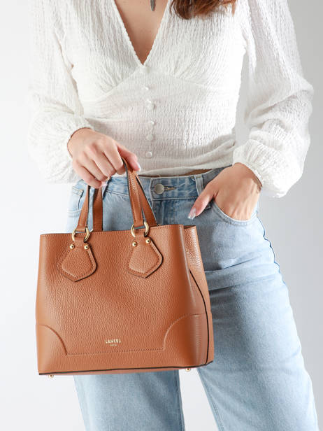 Sac à Main S Néo Izy Cuir Lancel Marron neo izy A12133 vue secondaire 1