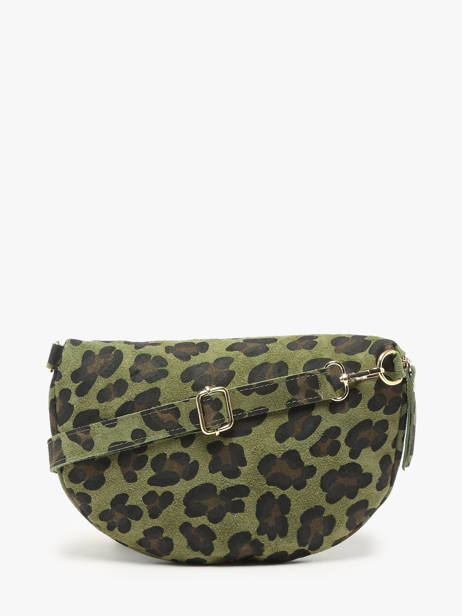 Sac Banane Milano Vert velvet leopardo VL21123 vue secondaire 4