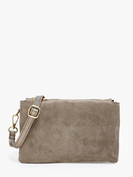 Sac Bandoulière Velvet Cuir Milano Beige velvet VE24061