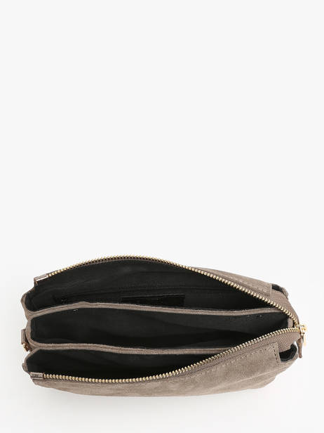 Sac Bandoulière Velvet Cuir Milano Beige velvet VE24061 vue secondaire 3