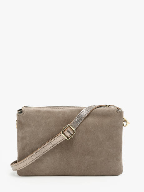 Sac Bandoulière Velvet Cuir Milano Beige velvet VE24061 vue secondaire 4