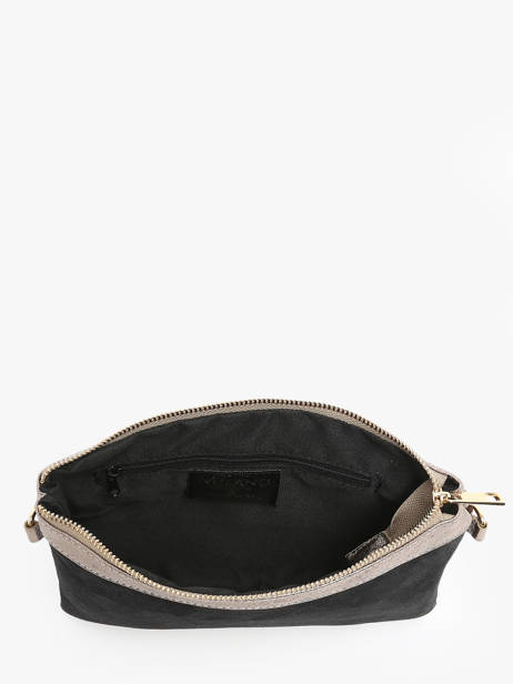 Sac Bandoulière Velvet Cuir Milano Noir velvet VE24065 vue secondaire 3