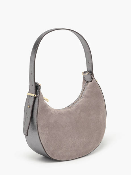 Sac Porté épaule Velvet Cuir Milano Gris velvet VE24063 vue secondaire 2