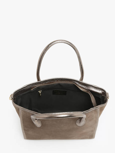 Sac à Main Velvet Cuir Milano Beige velvet VE24062 vue secondaire 3