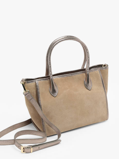 Sac à Main Velvet Cuir Milano Beige velvet VE24062 vue secondaire 2