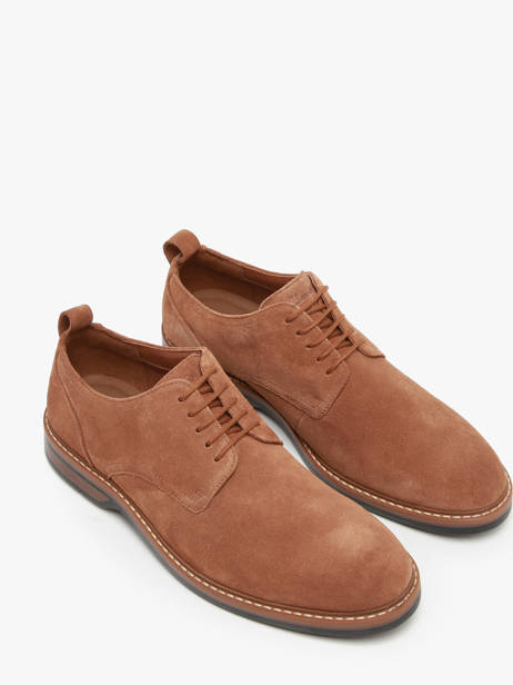 Chaussures De Ville Aldwin Lace En Cuir Clarks Marron men 26178426 vue secondaire 1