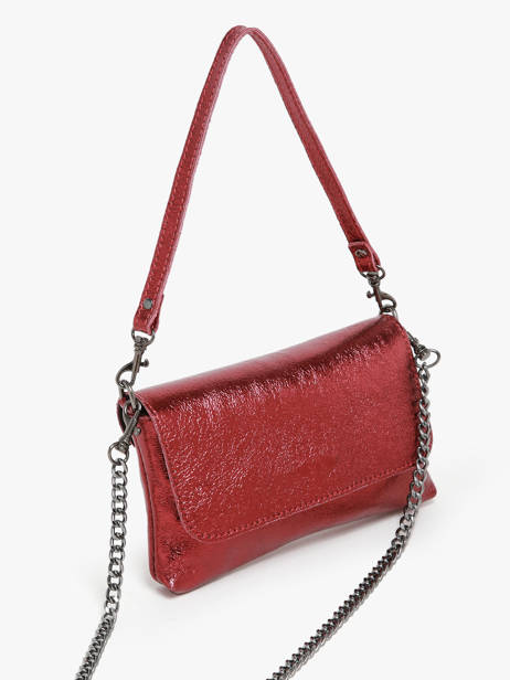 Sac Bandoulière Nine Cuir Milano Rouge nine NI24063 vue secondaire 2