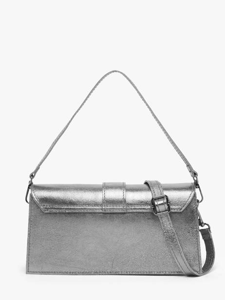 Sac Porté épaule Nine Cuir Milano Argent nine NI24066 vue secondaire 4