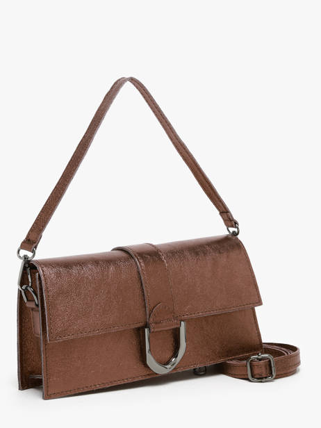 Sac Porté épaule Nine Cuir Milano Marron nine NI24066 vue secondaire 2