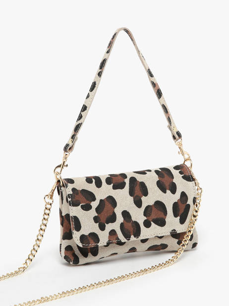 Sac Bandoulière Velvet Leopardo Cuir Milano Multicolore velvet leopardo VL24063 vue secondaire 2