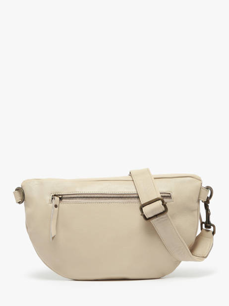 Sac Banane Cow Cuir Basilic pepper Beige cow BCOW54 vue secondaire 4