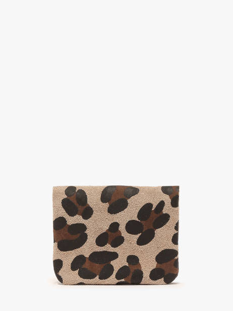 Porte-monnaie Cuir Milano Multicolore velvet leopardo VL23092 vue secondaire 2