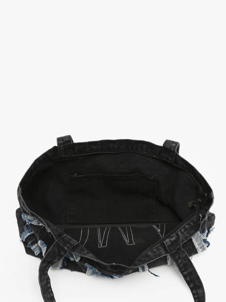 Sac Porté épaule Denim Coton Miniprix Noir denim 26 vue secondaire 2