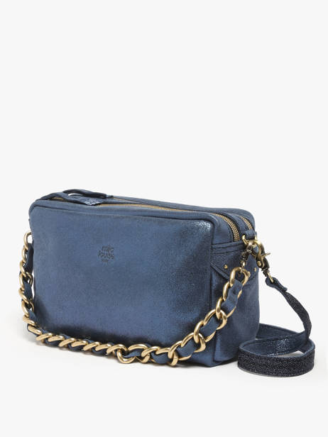 Sac Bandoulière Mama Cuir Mila louise Bleu vintage 23673X vue secondaire 2