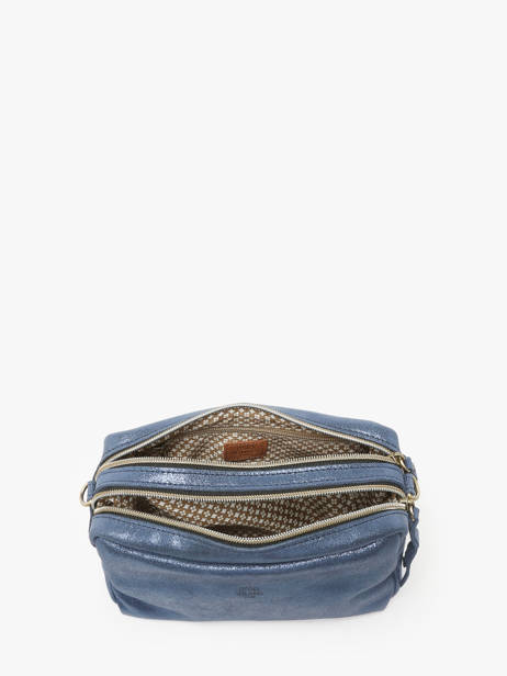 Sac Bandoulière Mama Cuir Mila louise Bleu vintage 23673X vue secondaire 3