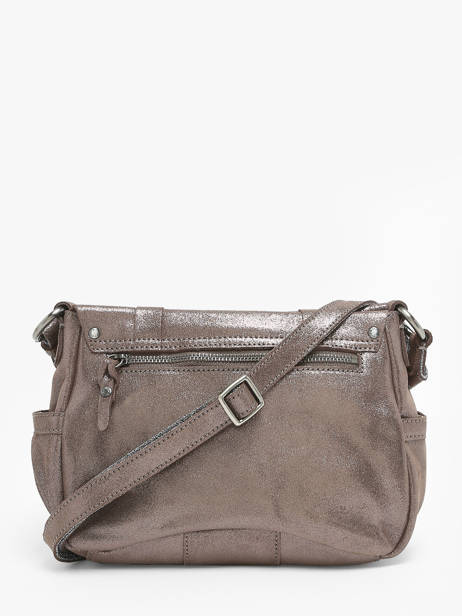 Sac Besace Bess X Cuir Mila louise Gris vintage 3017X vue secondaire 4