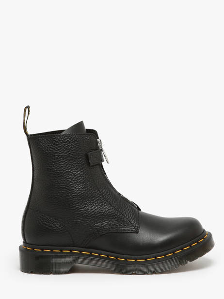 Bottines 1460 Pascal Front Zip En Cuir Dr martens Noir women 32054001