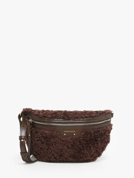 Sac Banane Othilia Cuir Et Shearling Vanessa bruno Marron othilia 37V40878