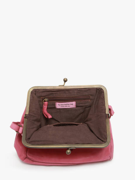 Sac Bandoulière Heritage Cuir Biba Rose heritage BT22 vue secondaire 3