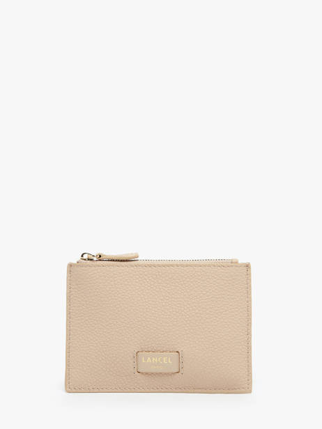 Porte-cartes Zippé L Ninon Cuir Lancel Beige ninon A10537