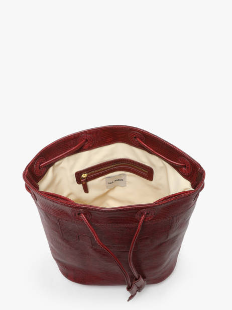 Sac Seau La Suite 1960 Cuir Paul marius Rouge la suite 1960 CAPUC960 vue secondaire 3