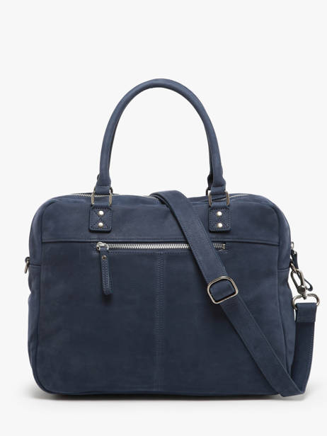 Sac Macy Cuir Nat et nin Bleu vintage MACY vue secondaire 4