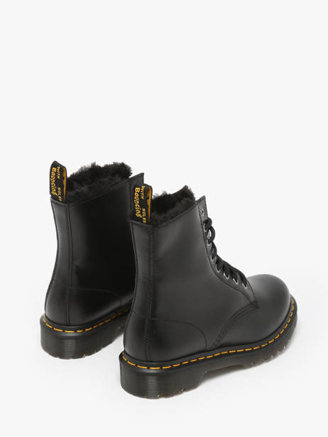 Bottines 1460 Serena En Cuir Dr martens Noir women Boots 1460 Serena Doublées de Fourrure Synthétique vue secondaire 3