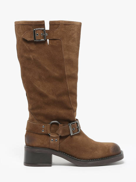 Bottes En Cuir We do Marron women CO88177