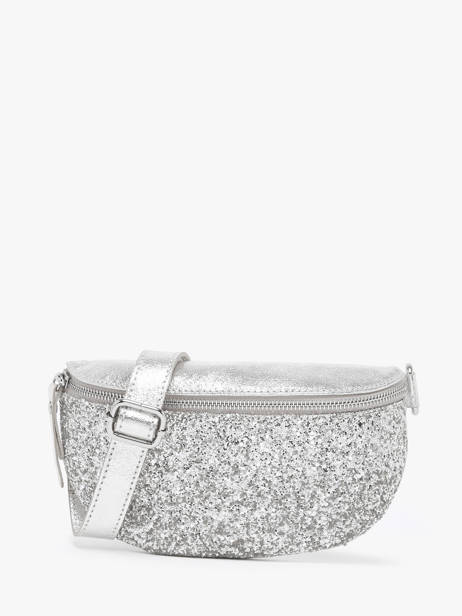 Sac Banane Star Cuir Milano Argent star ST24011