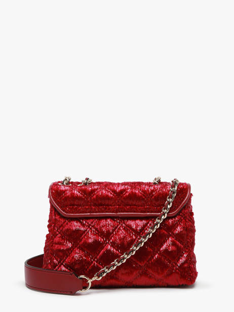 Sac Bandoulière Giully Velours Guess Rouge giully QE874874 vue secondaire 4