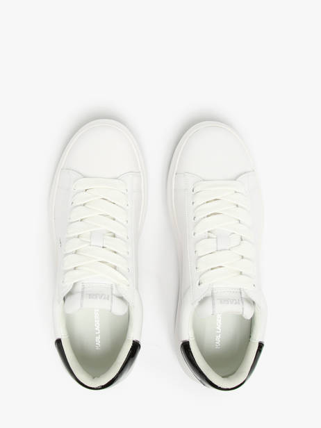 Sneakers Kapri Maison En Cuir Karl lagerfeld Blanc men KL57538 vue secondaire 3