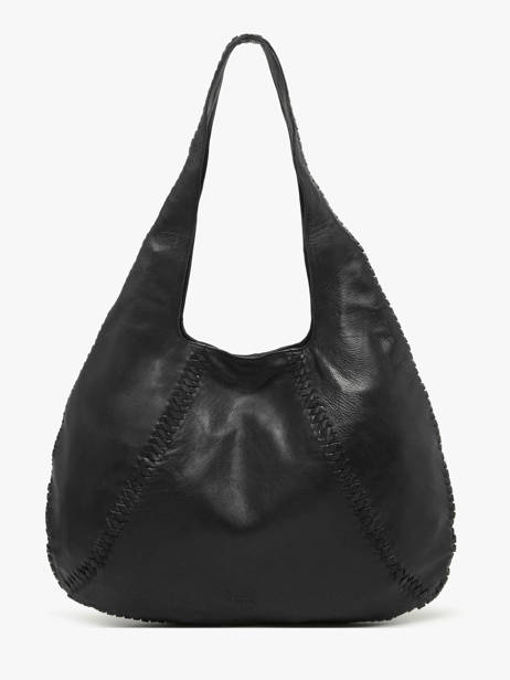 Sac Porté épaule Milan Cuir Basilic pepper Noir milan BMIL01