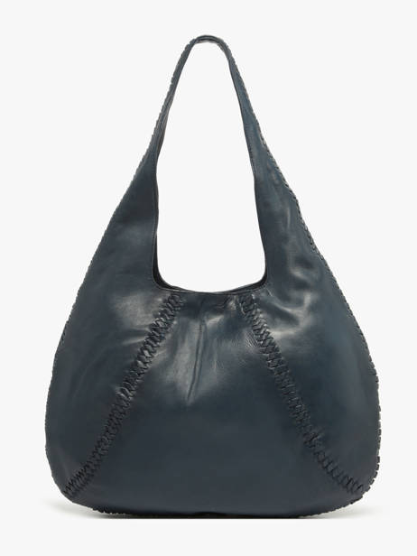 Sac Porté épaule Milan Cuir Basilic pepper Bleu milan BMIL01 vue secondaire 4