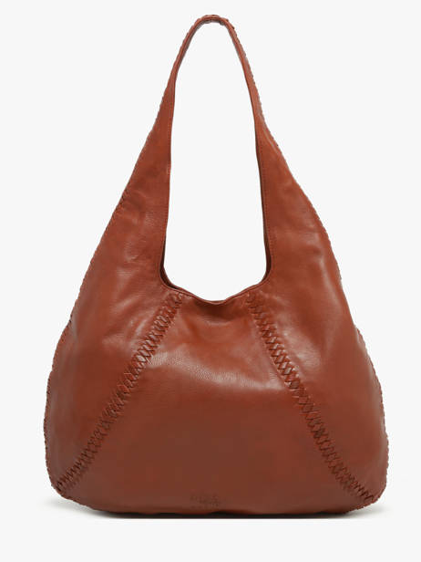 Sac Porté épaule Milan Cuir Basilic pepper Marron milan BMIL01 vue secondaire 4